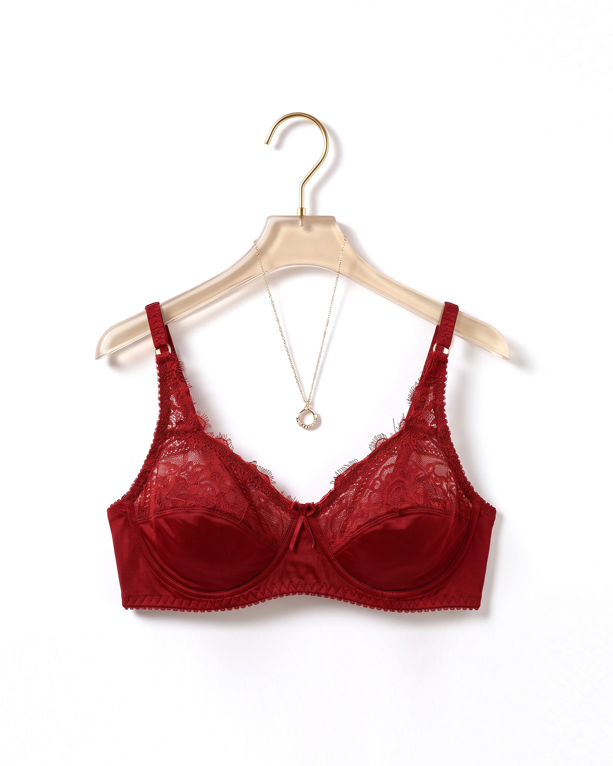 Bebelle - Romance Forever, Half Lace Unpadded Polyester Jersey Bra