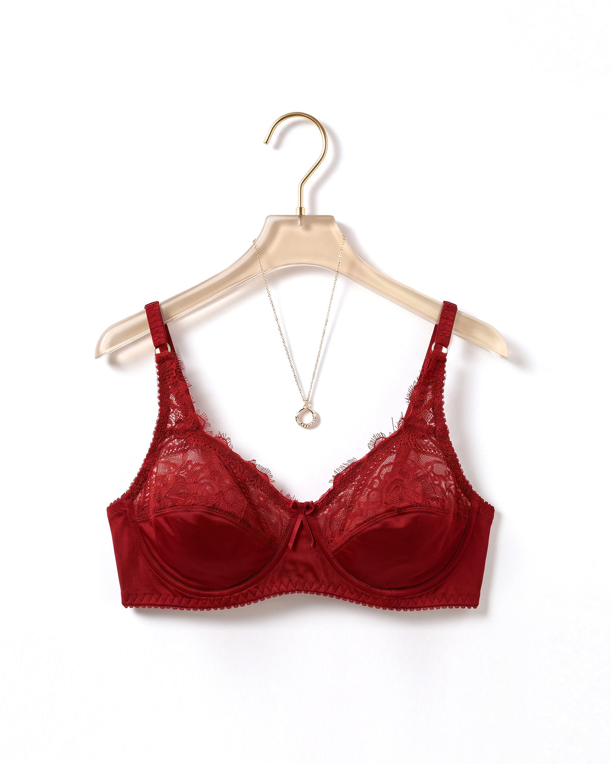 Bebelle - Romance Forever, Half Lace Unpadded Polyester Jersey Bra