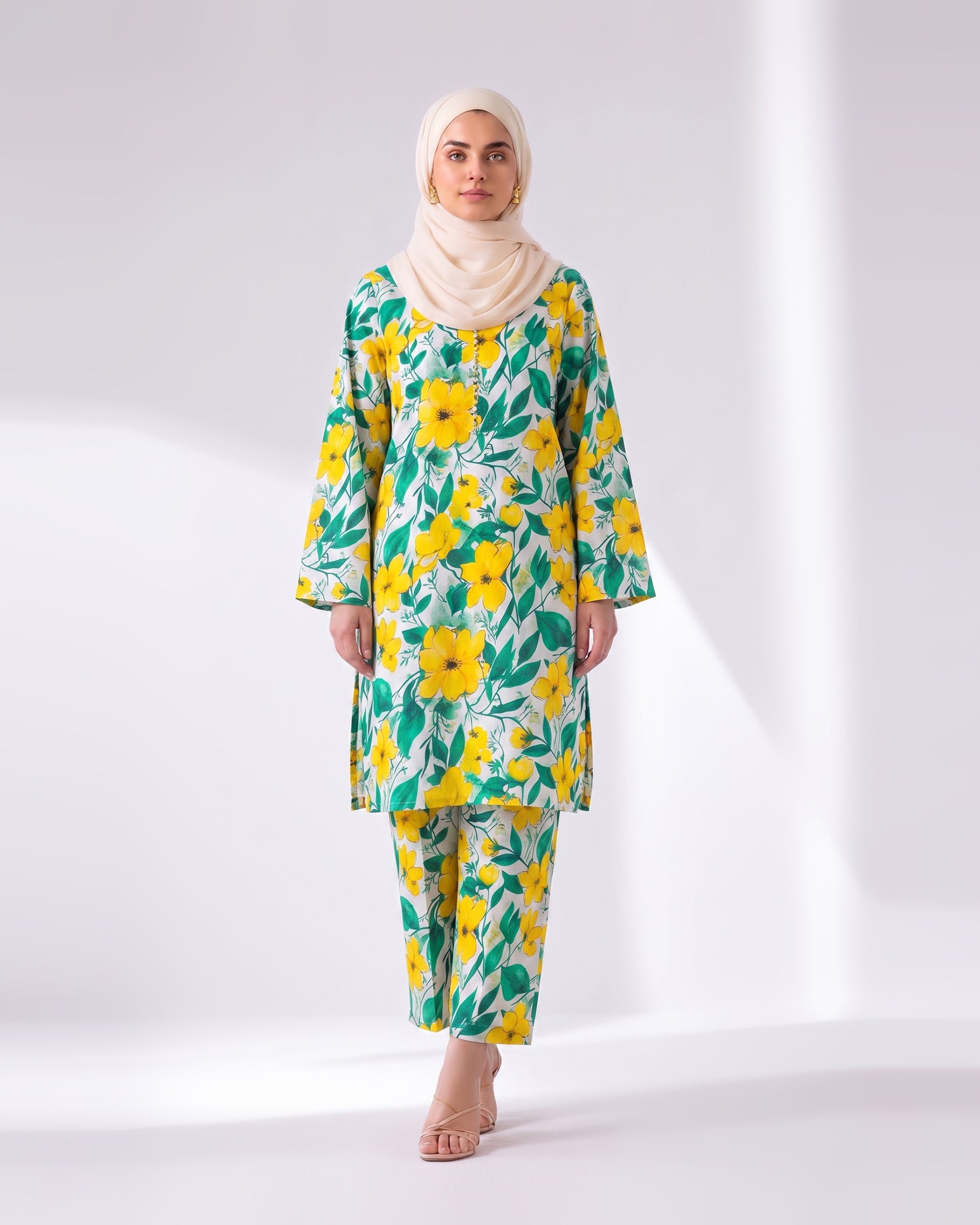 Valuables Women's Printed Unstitched 2 PC Suit