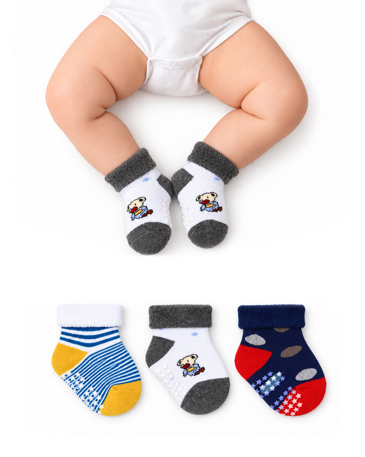 Newborn Socks - 3 Pc