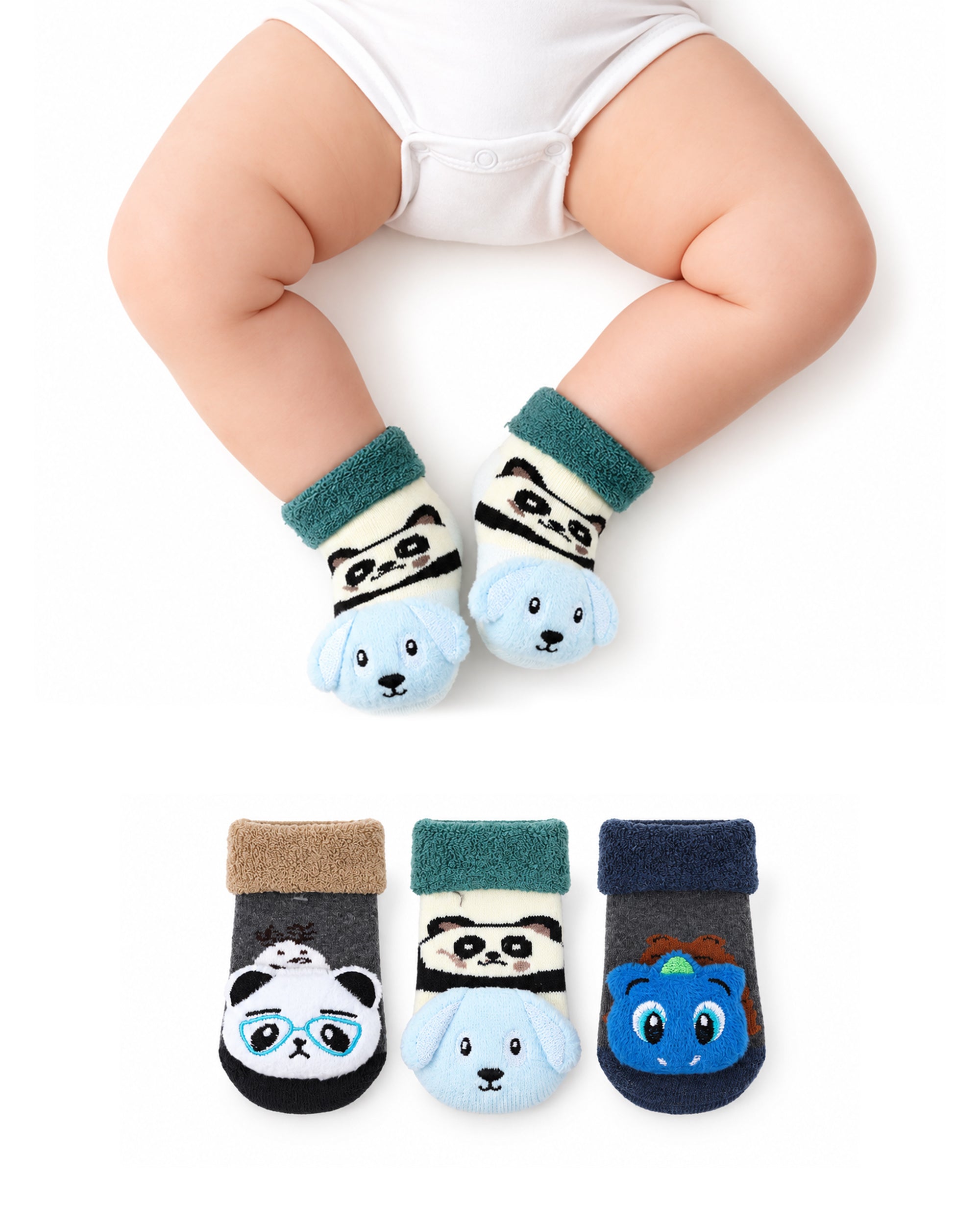 Newborn Character Socks - 3 Pc