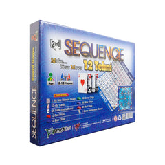 Gamex Cart 2-In-1 Sequence/12 Tehni Board Game, For 7+ Years, 432-7401