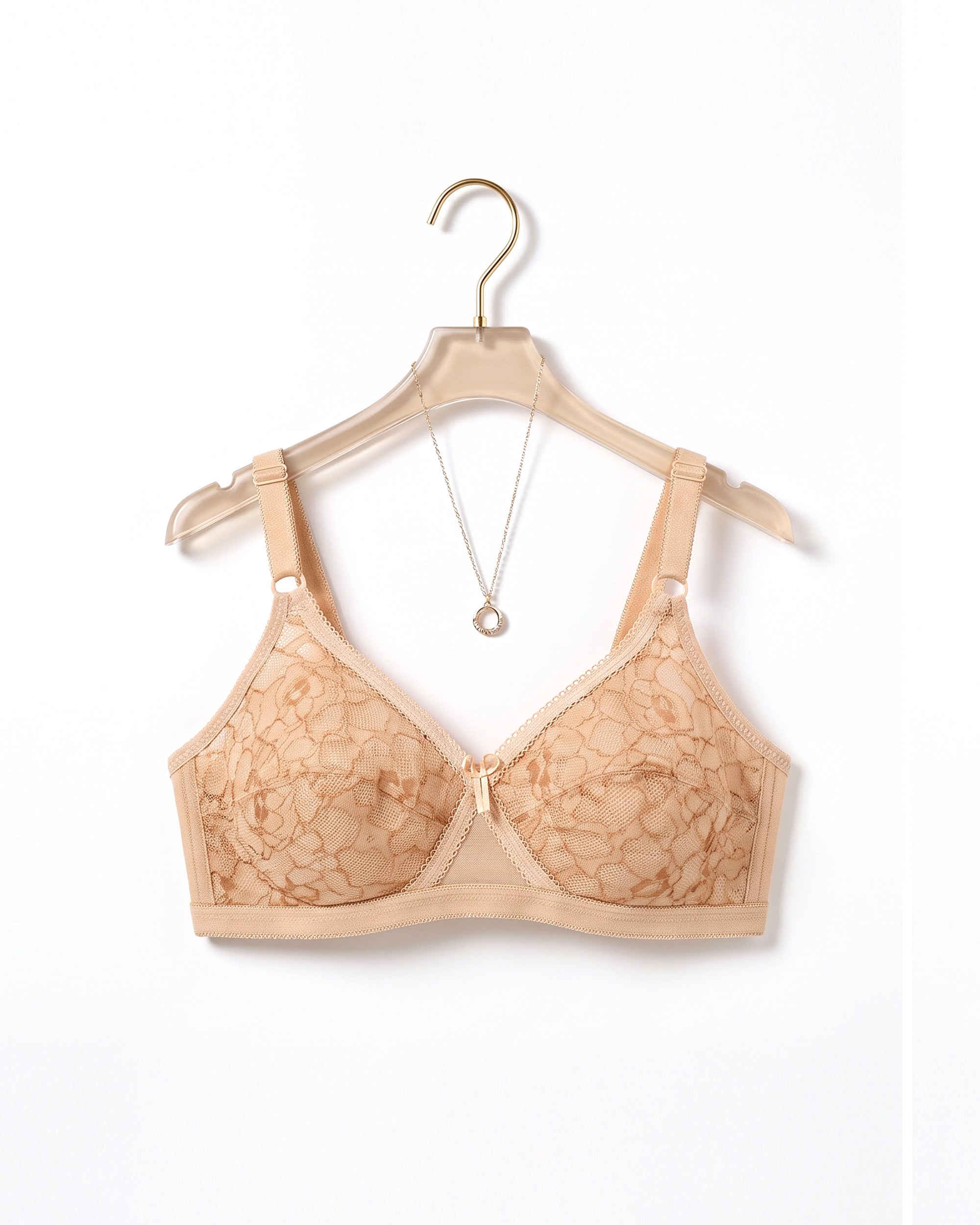 Bebelle - X-Over Trendy, Soft Lace Unpadded Crossover Bra