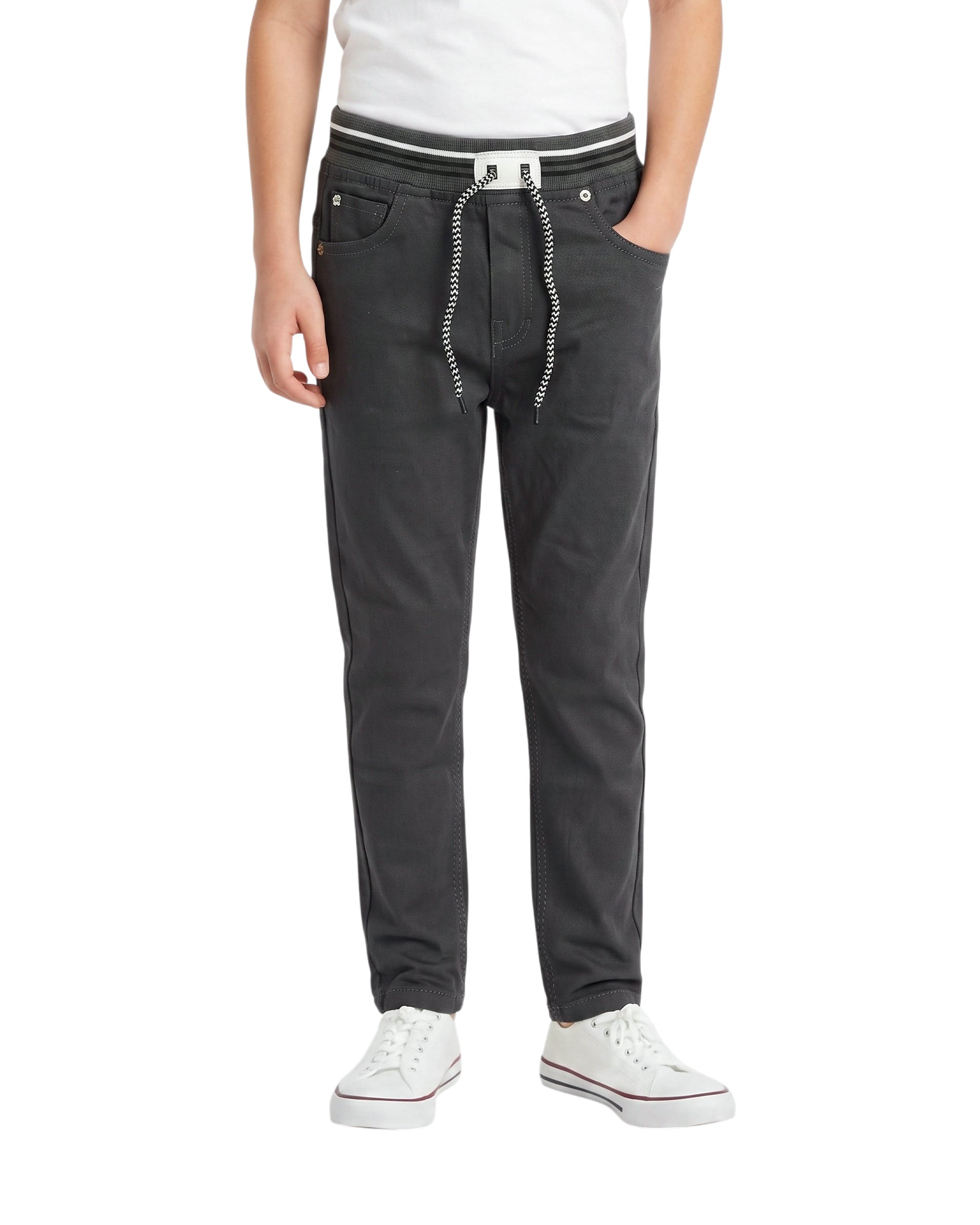 Boys Denim Rib Pants
