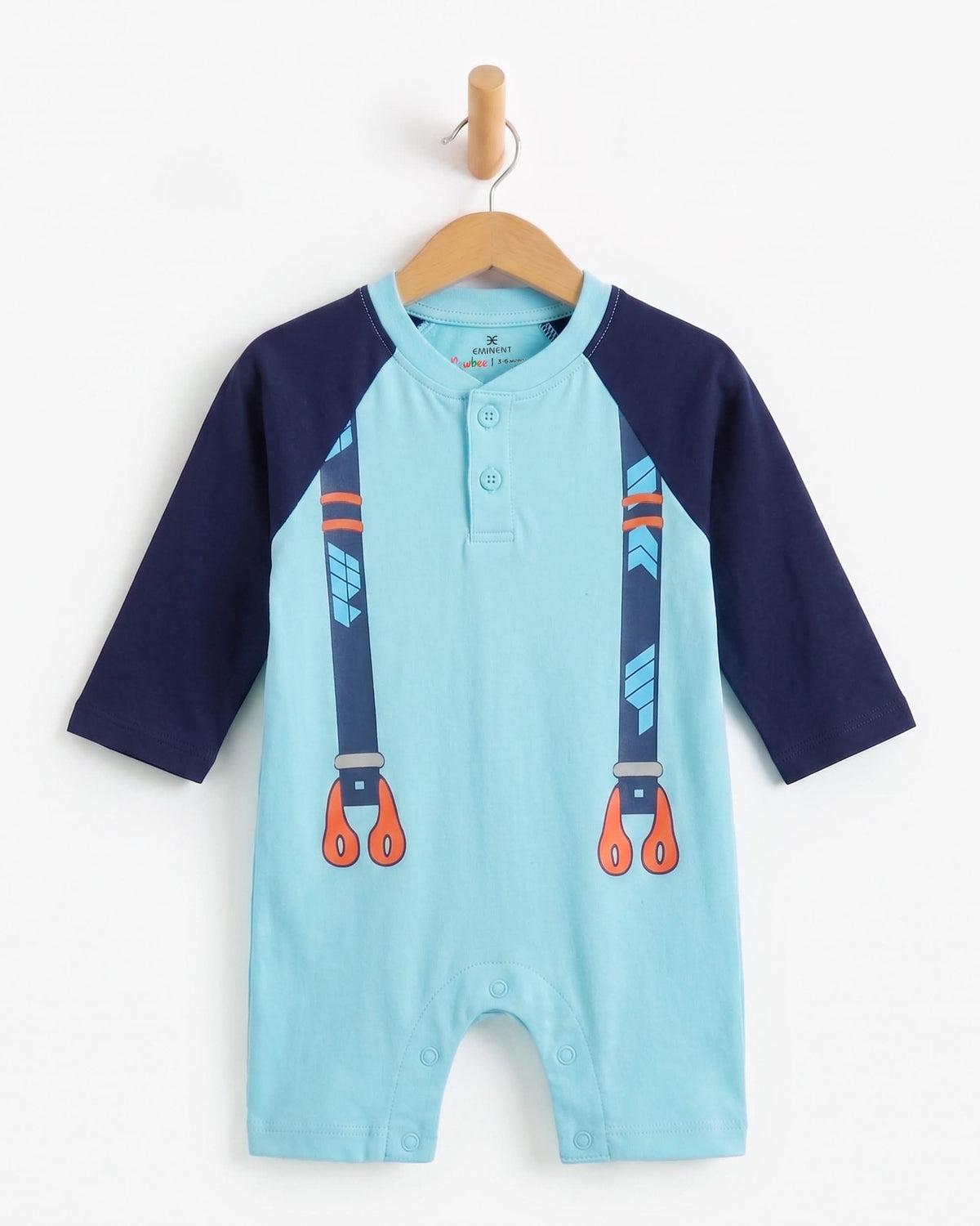Eminent Newborn Boys Full Sleeves Romper, Newborn Boys Rompers, Eminent, Chase Value