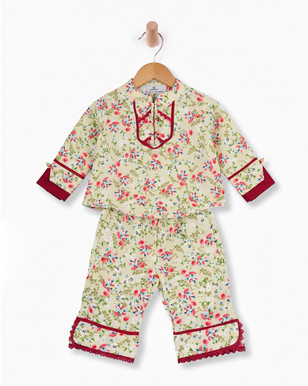 Eminent Newborn Girls' Essentials Printed 2Pc Suit