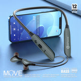 Space MV-62 Move Wireless Neckband Earphones - Black, Hands Free / Head Phones, Space, Chase Value