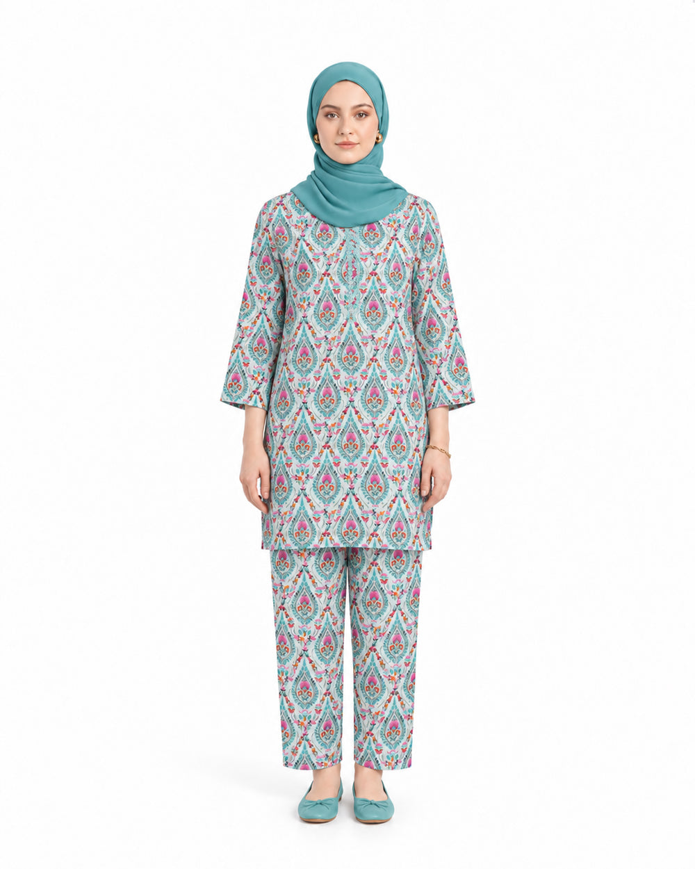 Women's Printed 2 Pc Suit