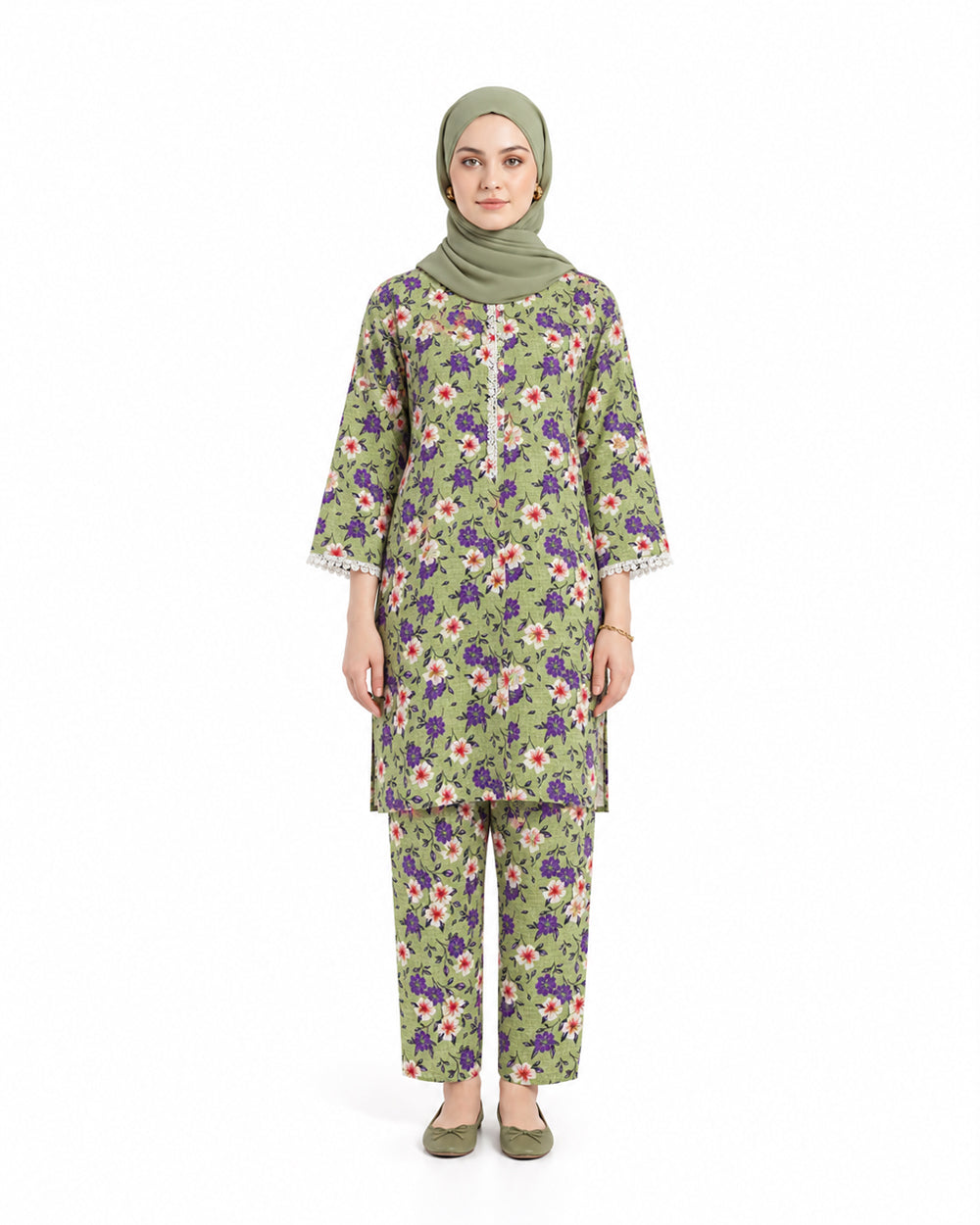Women's Printed 2 Pc Suit