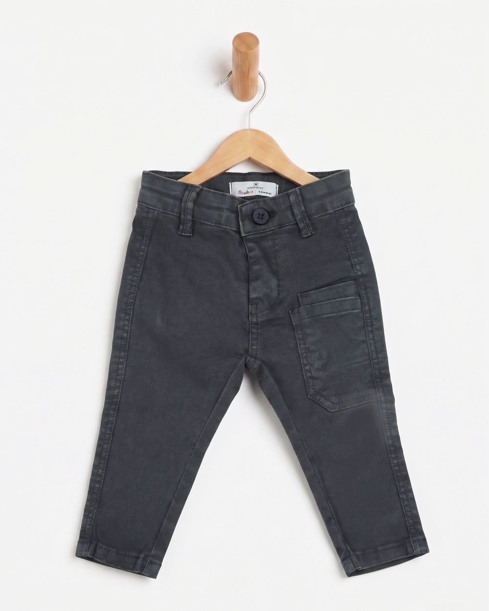 Eminent Newborn Boys Cotton Pant - Charcoal Grey, Newborn Boys Pant, Eminent, Chase Value