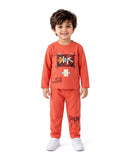 Valuables Boys Printed Full Sleeves Suit