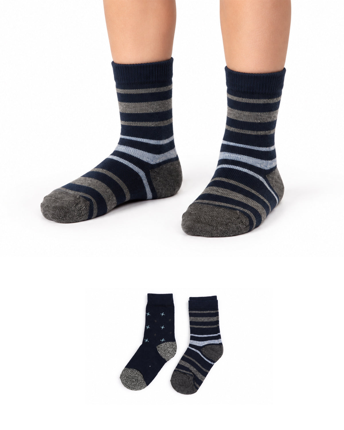 Valuables Boys Printed Lycra Socks - 2 Pc