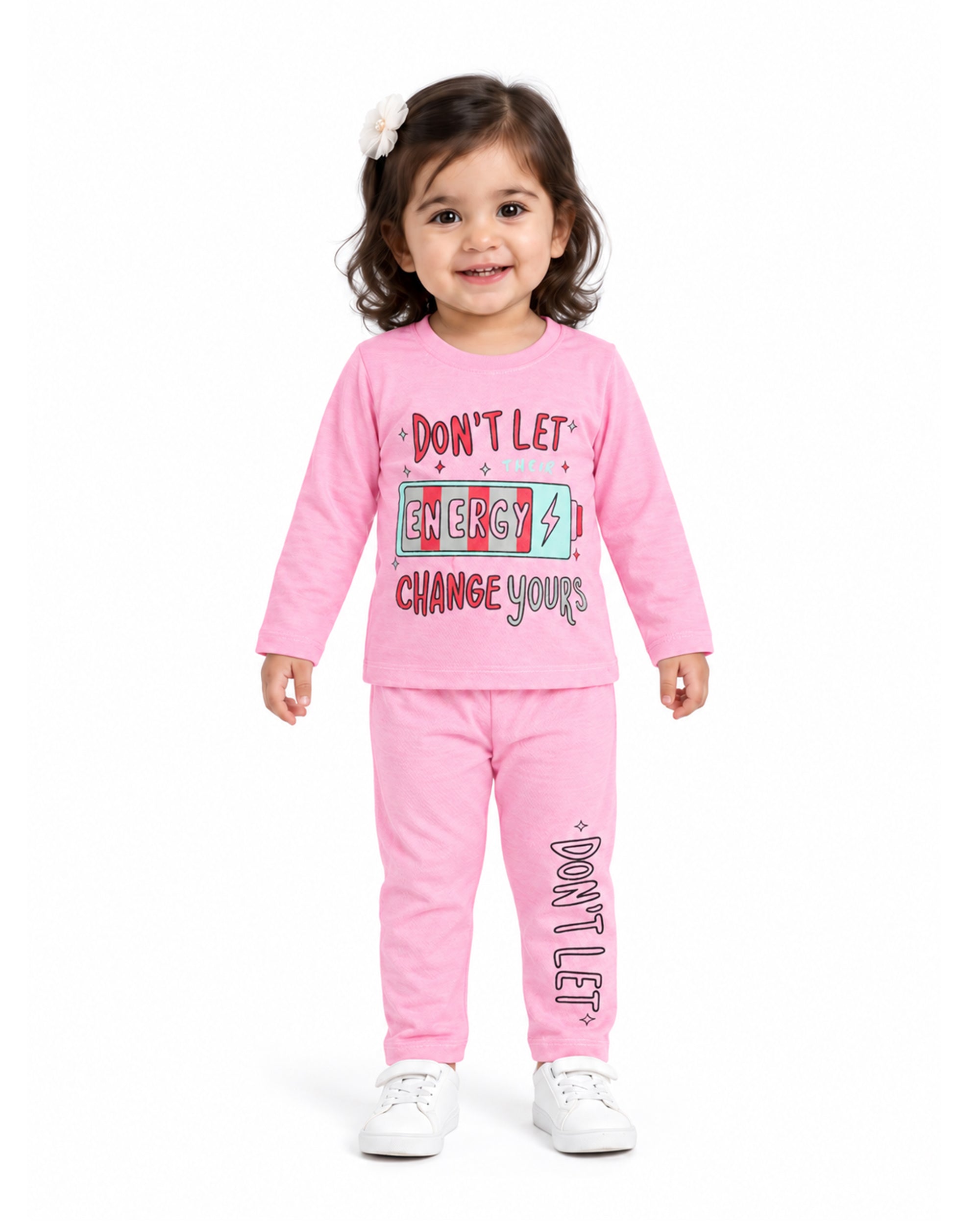 Valuables Girls Printed Full Sleeves Suit
