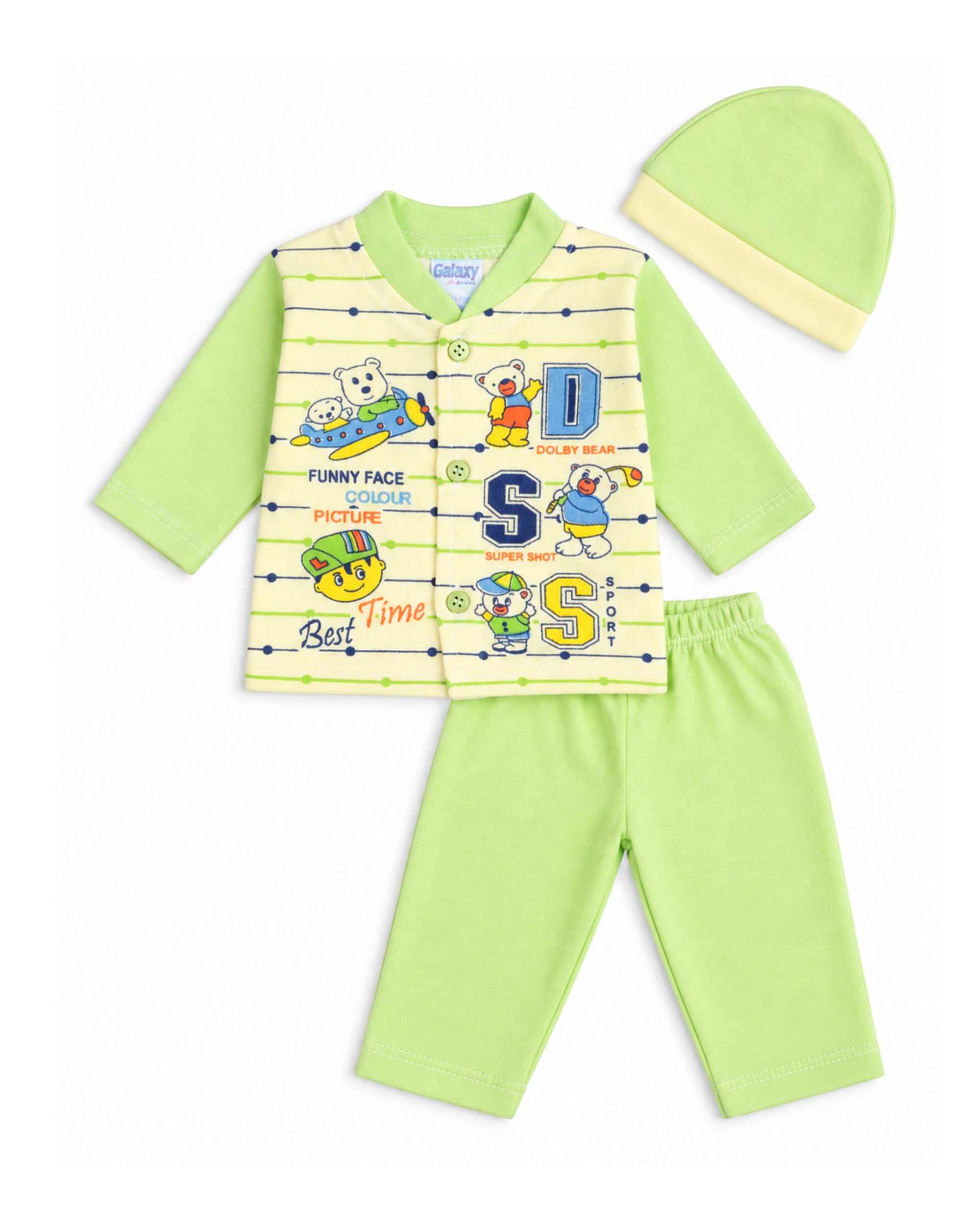 Newborn Boys Full Sleeves Suit