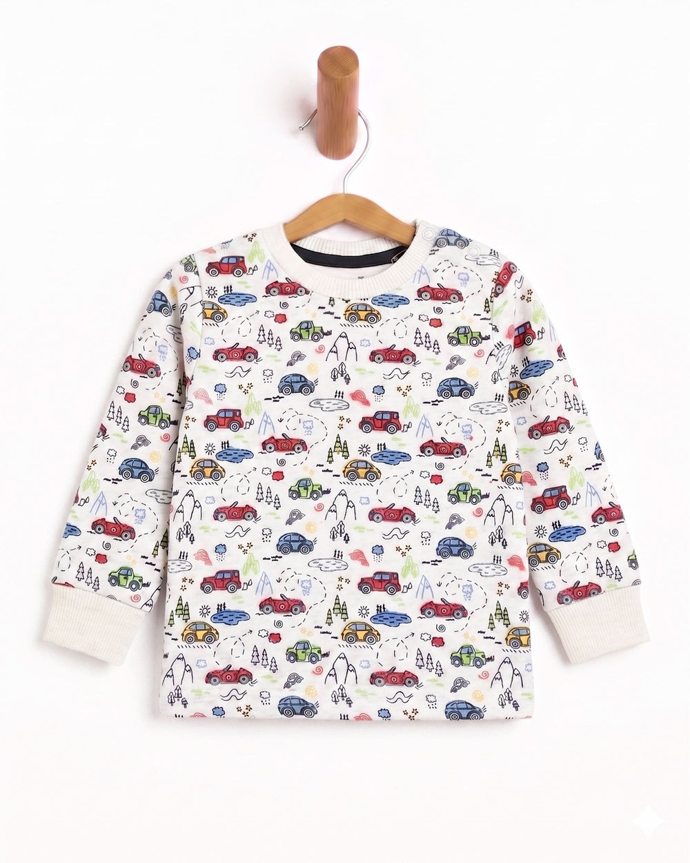Eminent Newborn Boys Full Sleeves Sweatshirt - White, Newborn Boys Hoodies & Sweatshirts, Eminent, Chase Value