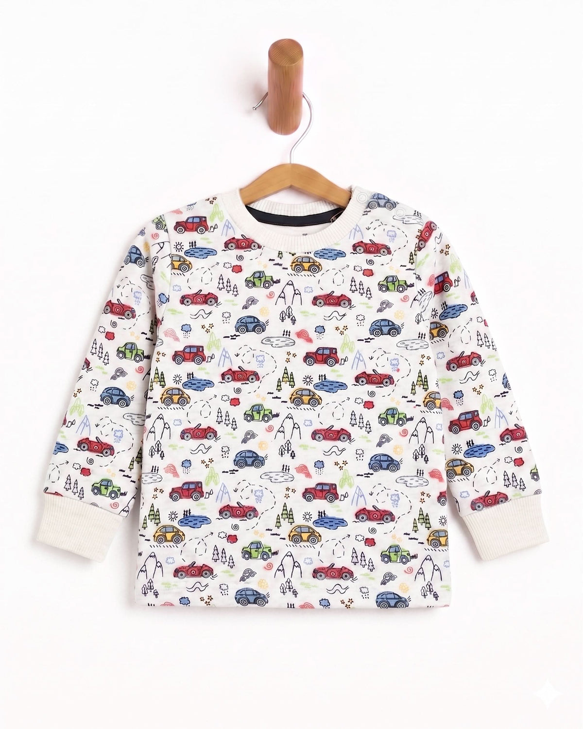 Eminent Newborn Boys Full Sleeves Sweatshirt - White, Newborn Boys Hoodies & Sweatshirts, Eminent, Chase Value