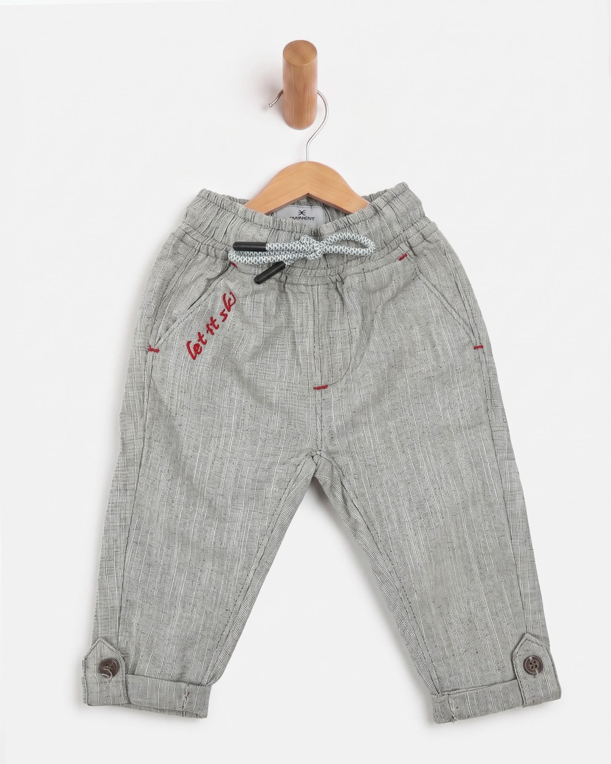 Eminent Newborn Boys Cotton Pant - Grey, Newborn Boys Pant, Eminent, Chase Value