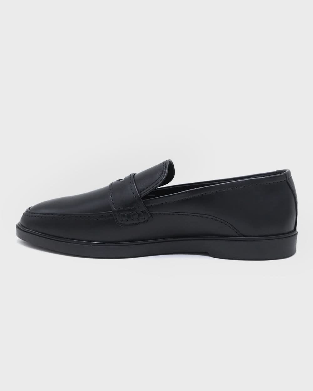 Eminent Men's Black Calf Leather Causal Loafers, Men's Casual Shoes, Eminent, Chase Value