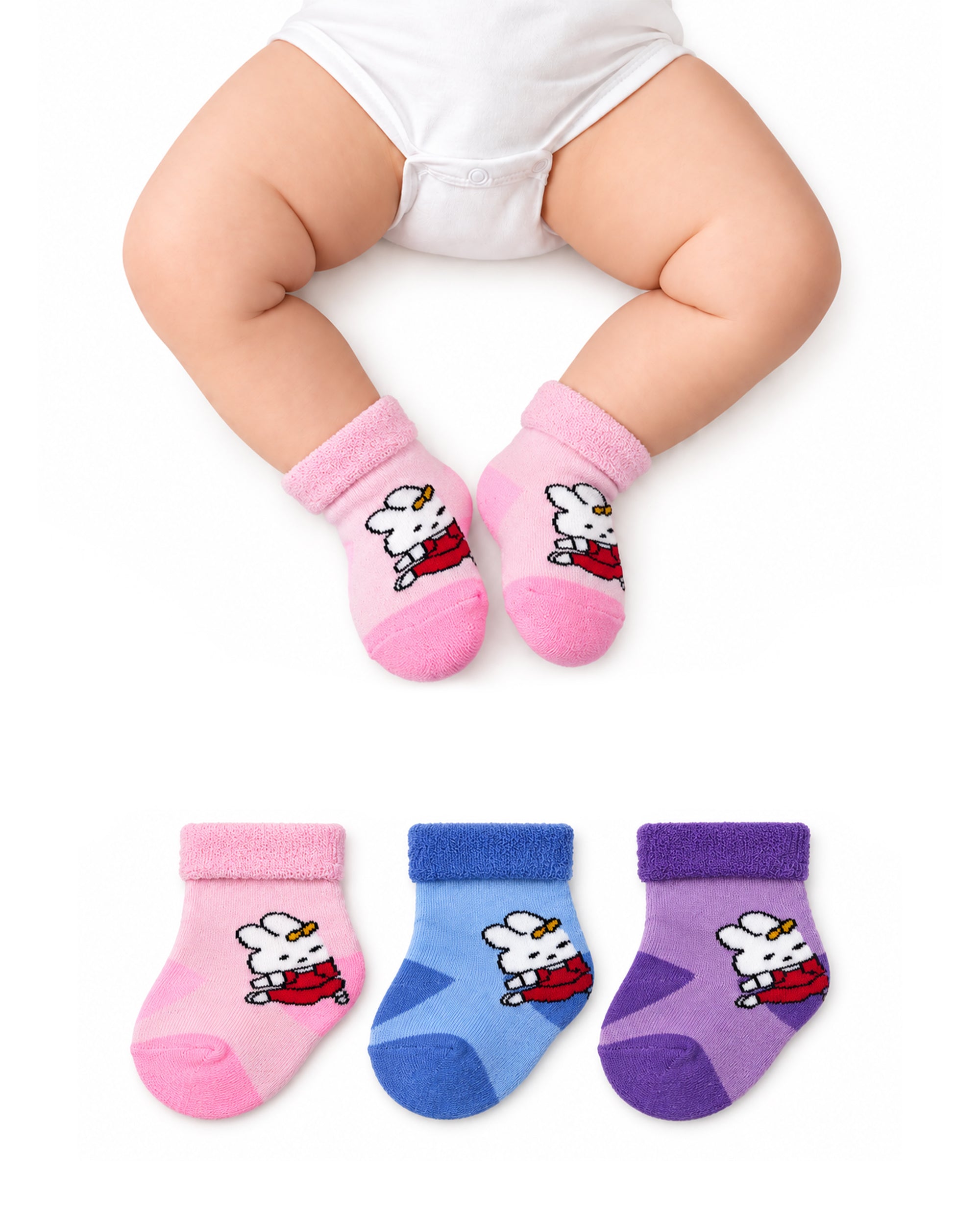 Newborn Woolen Socks - 3 Pc