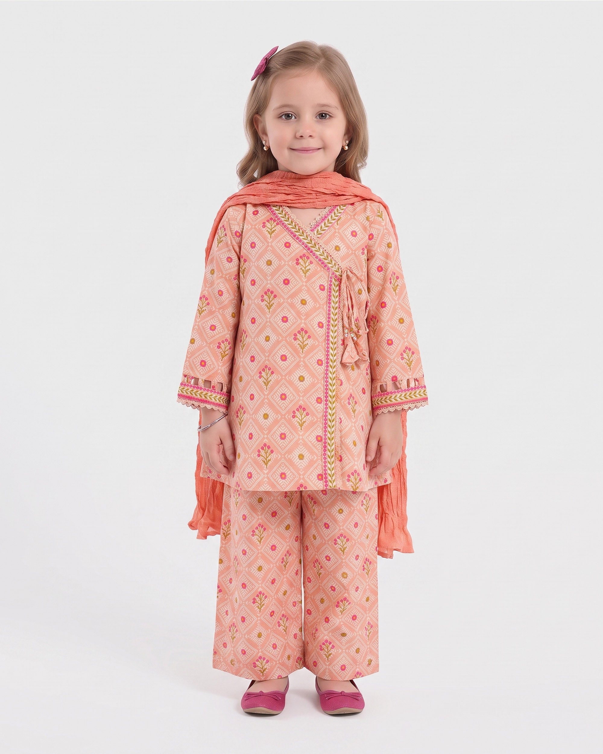 Eminent Girls' Essential Printed 3 Pc Suit