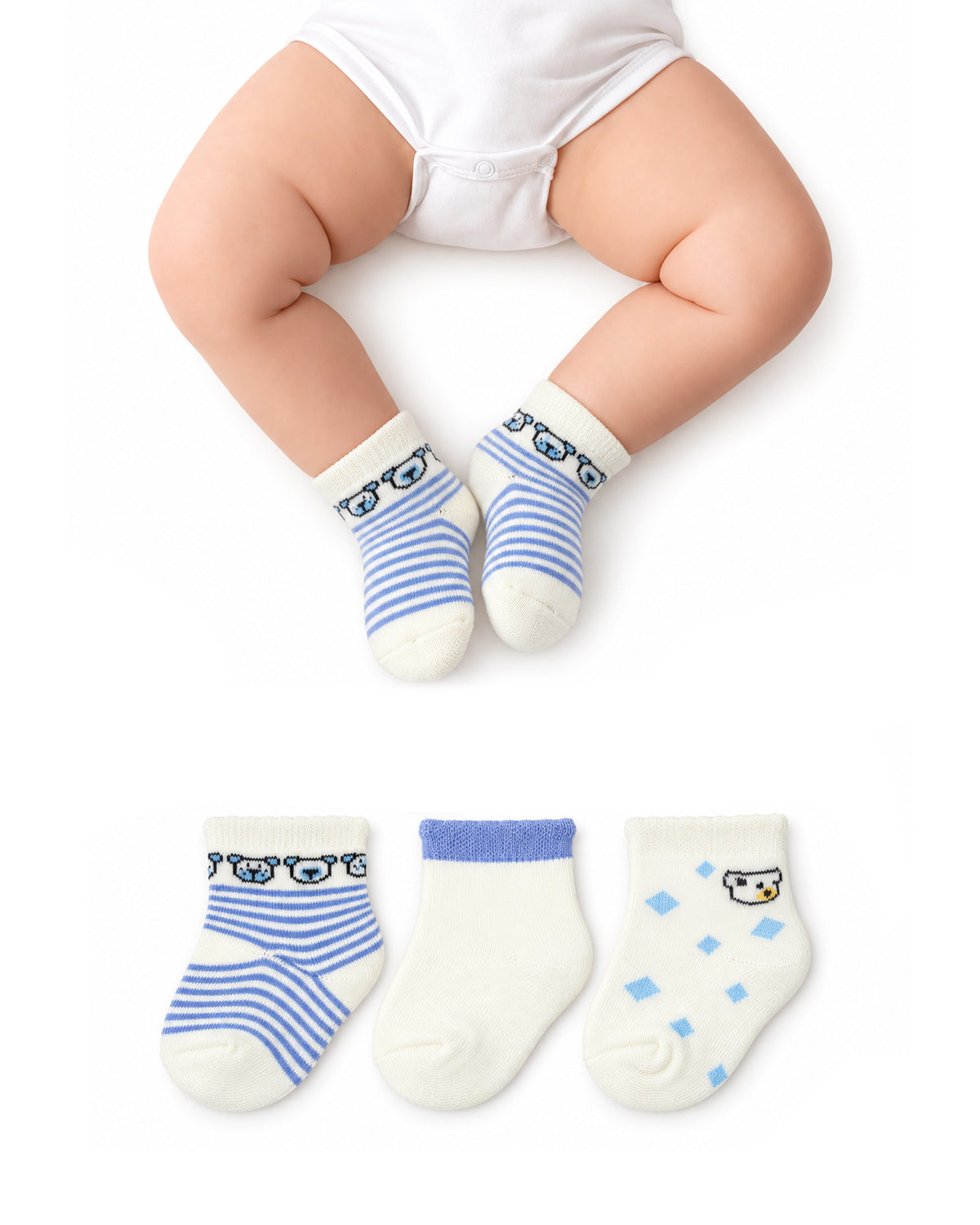 Newborn Socks - 3 Pc