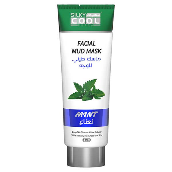 Silky Cool Facial Mud Mask - Mint 275ml, Facial Masks, Silky Cool, Chase Value