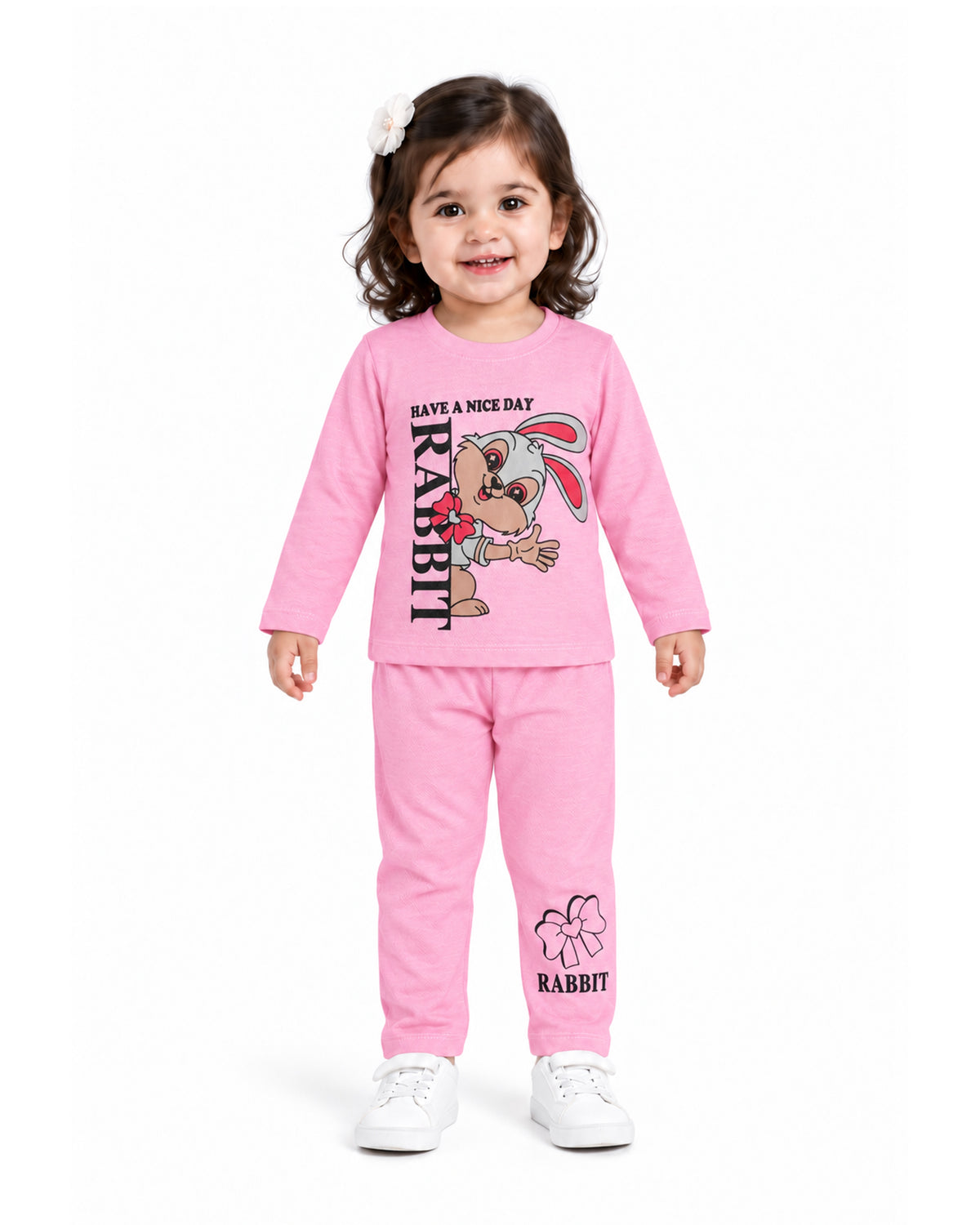 Valuables Girls Printed Full Sleeves Suit