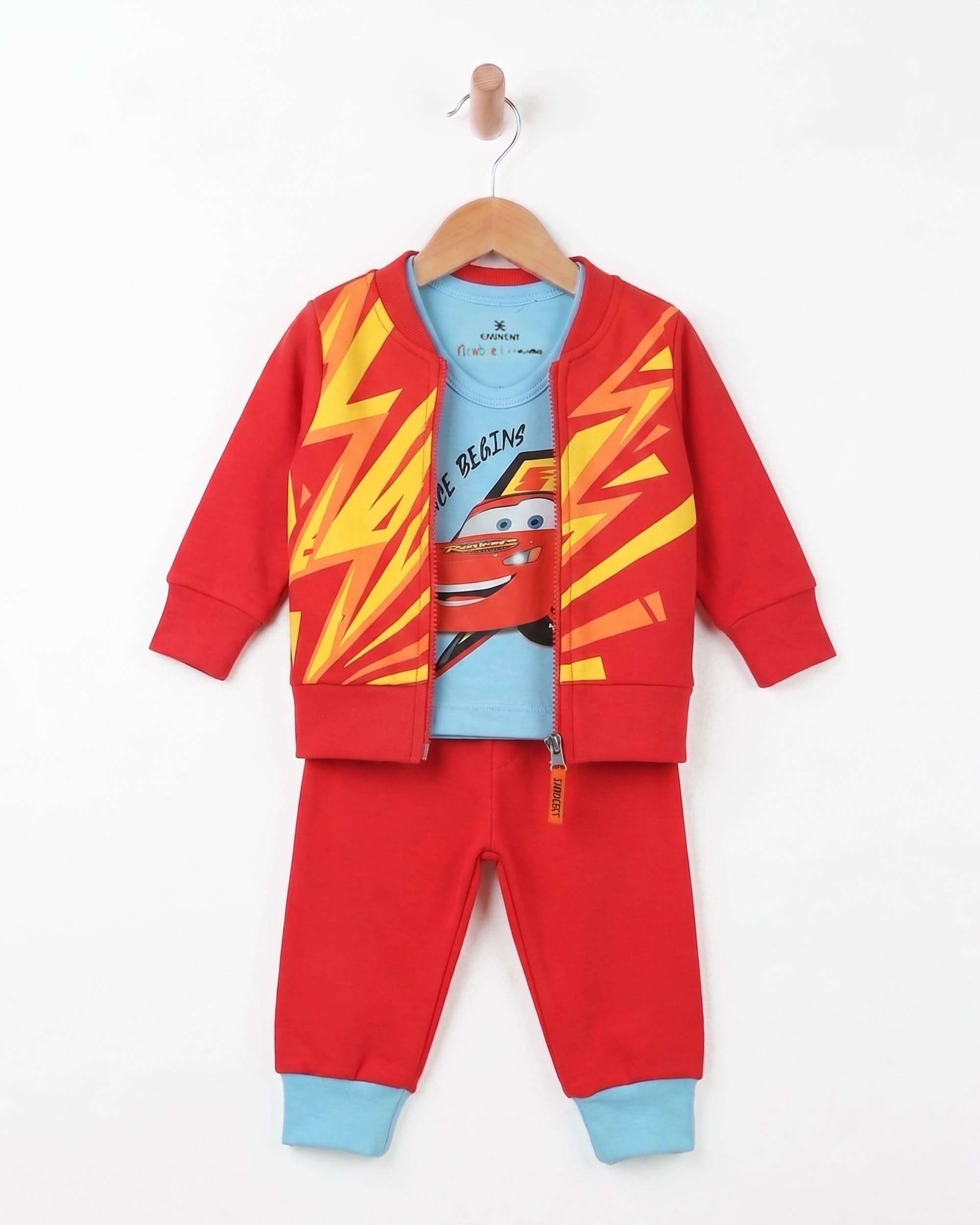 Eminent Newborn Boys 3Pcs Suit - Red, Newborn Boys Sets & Suits, Eminent, Chase Value