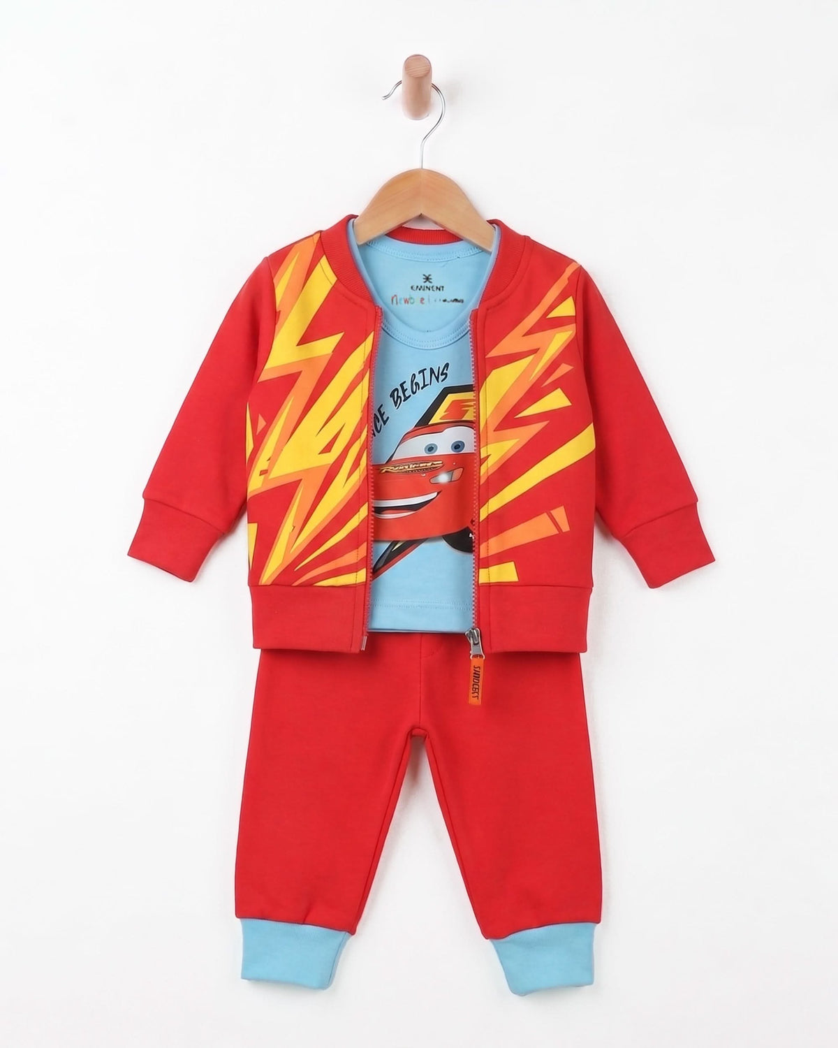 Eminent Newborn Boys 3Pcs Suit - Red, Newborn Boys Sets & Suits, Eminent, Chase Value
