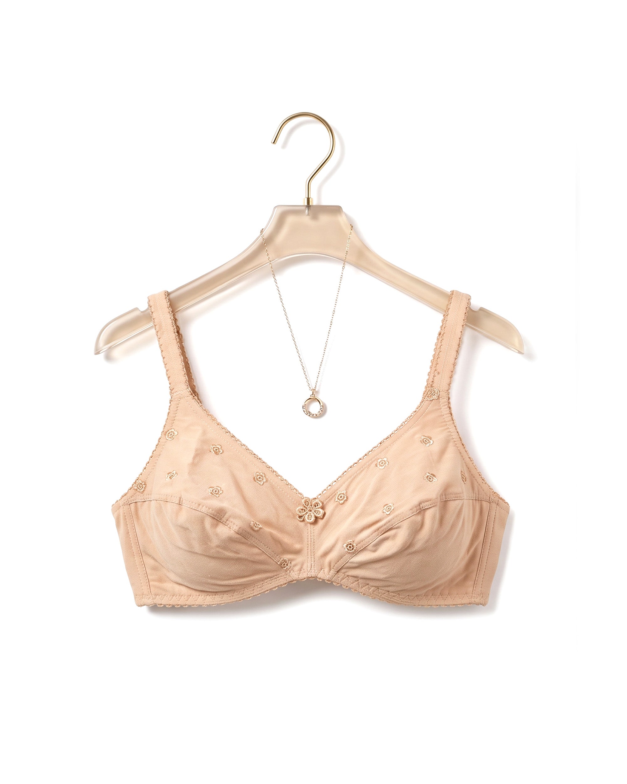 Bebelle - Tulips, Soft Lace Unpadded Cotton Bra