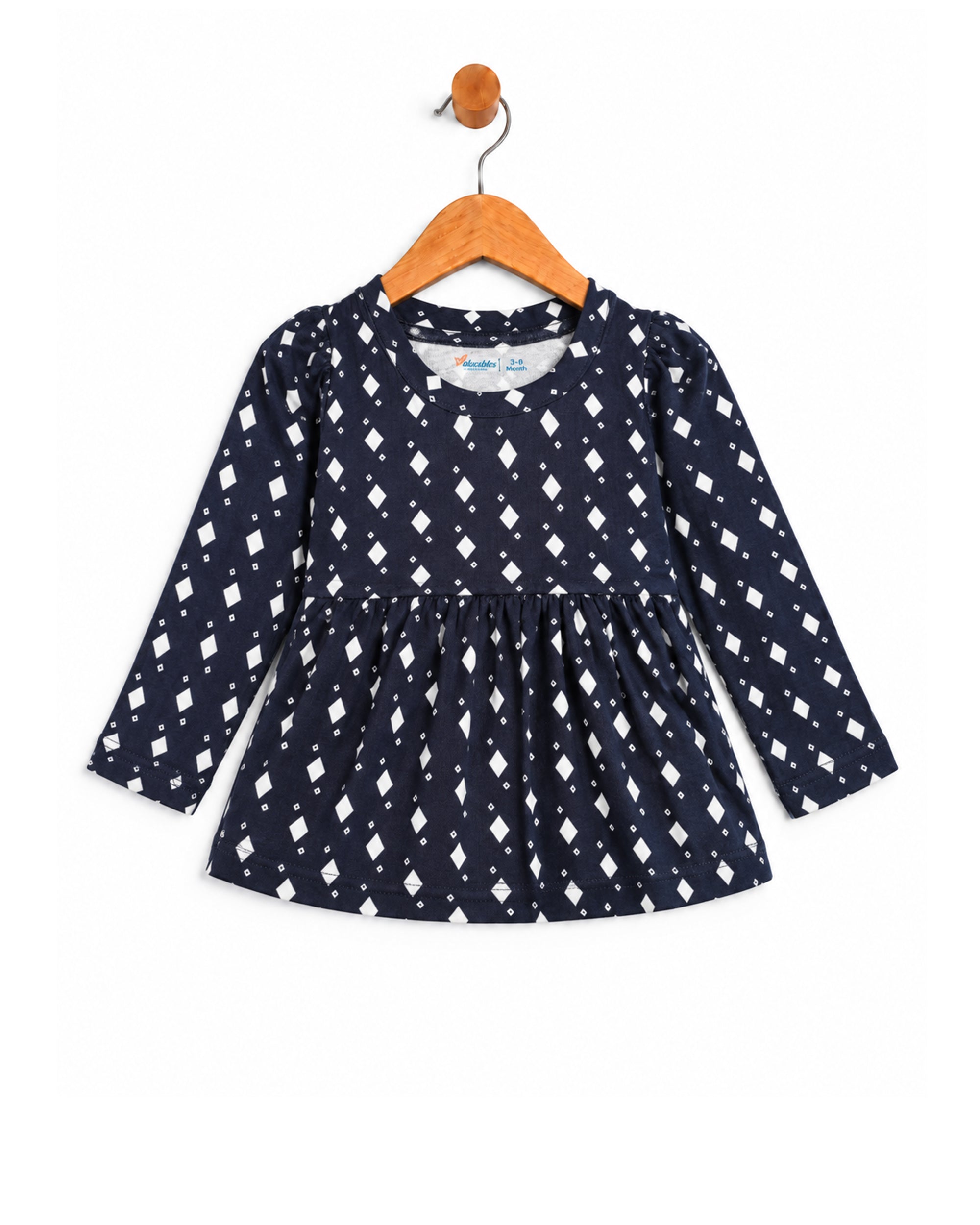 Valuables Newborn Girls Printed Frock