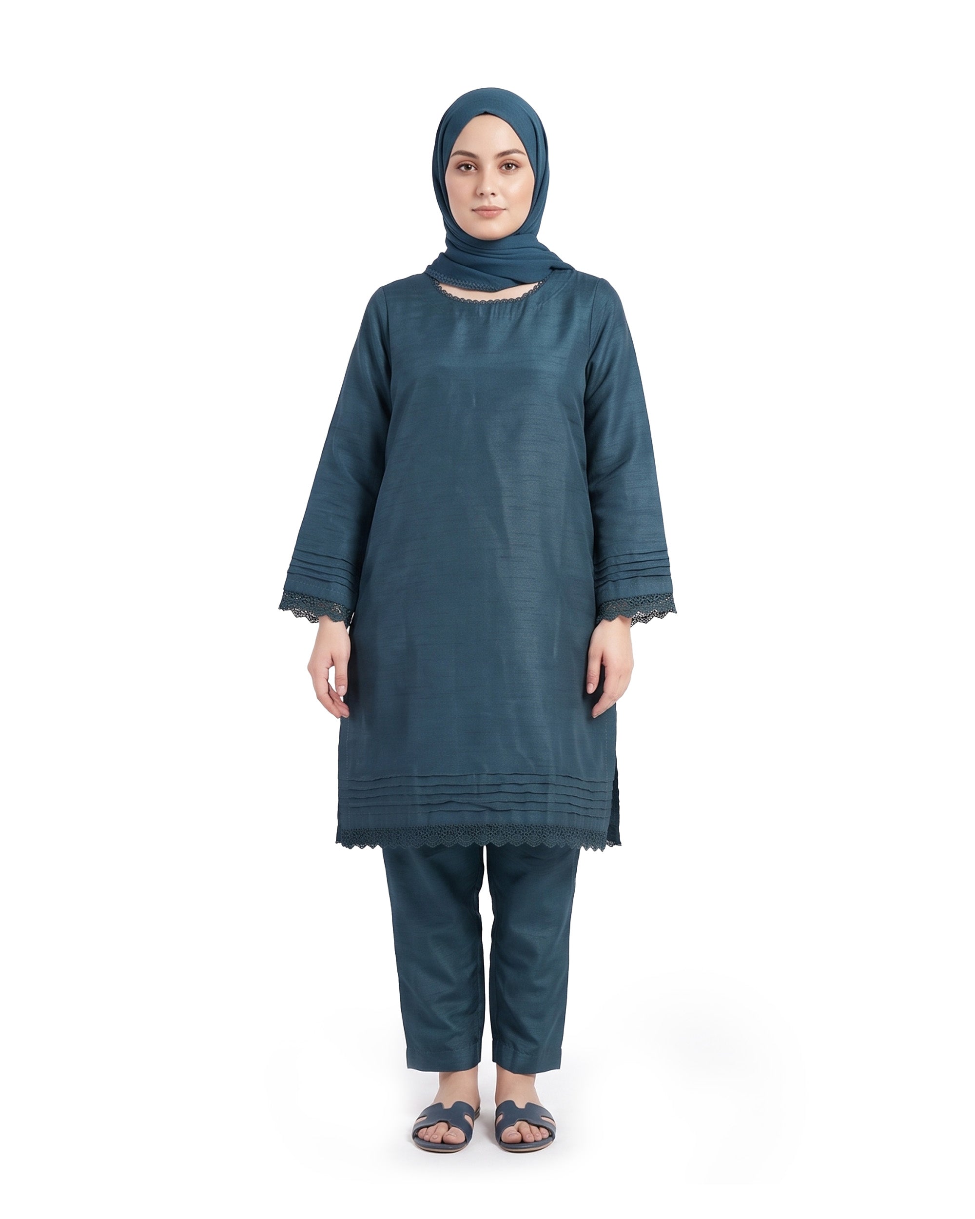 Valuables Women's Raw Silk Suit - 2 Pc