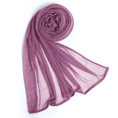 Women's Crinkle Plain Scarves - Multi Color