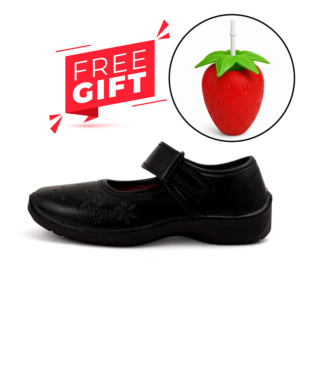Boys School Shoes With Free Sipper Bottles
