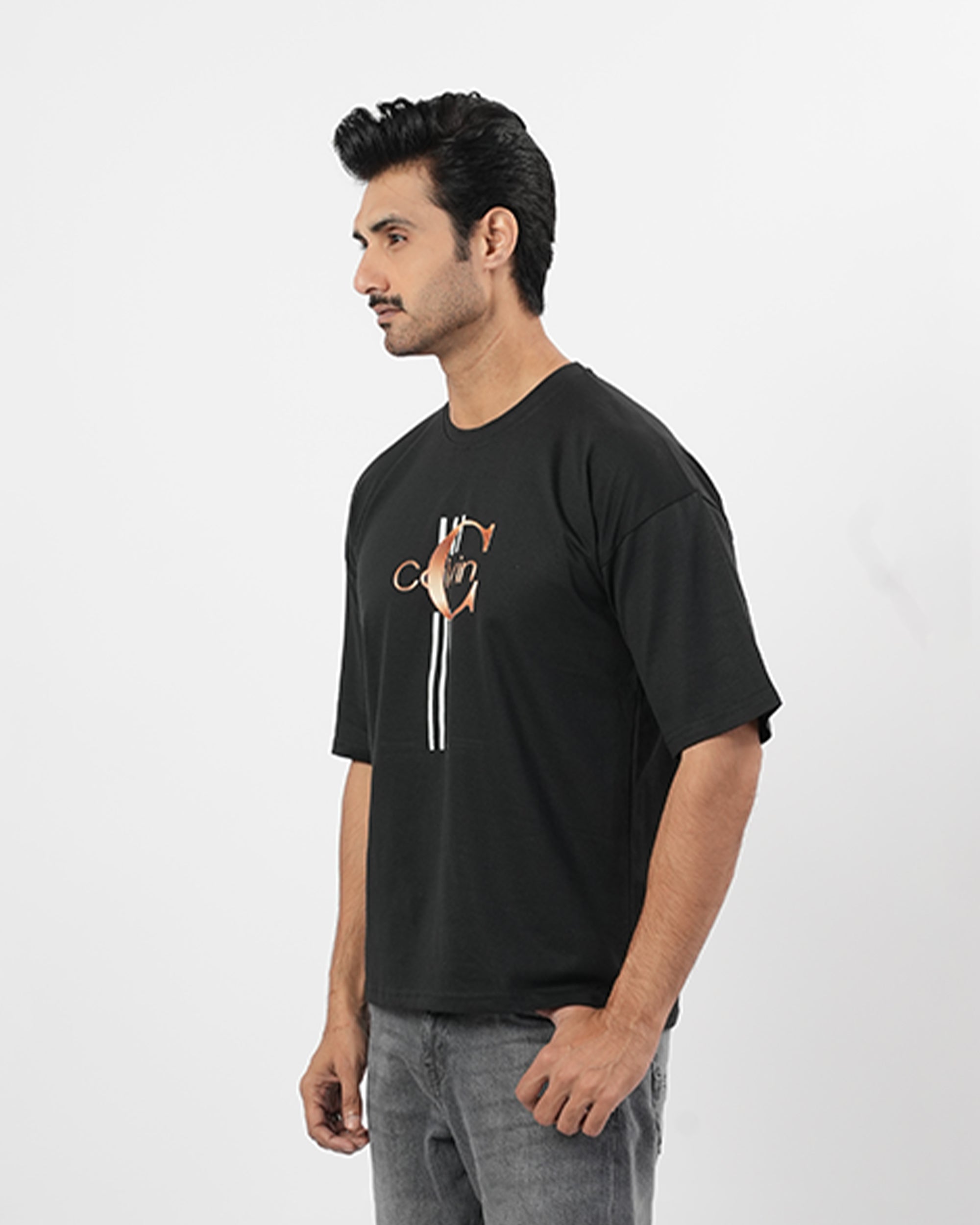 Men's Printed Drop Shoulder T-Shirt
