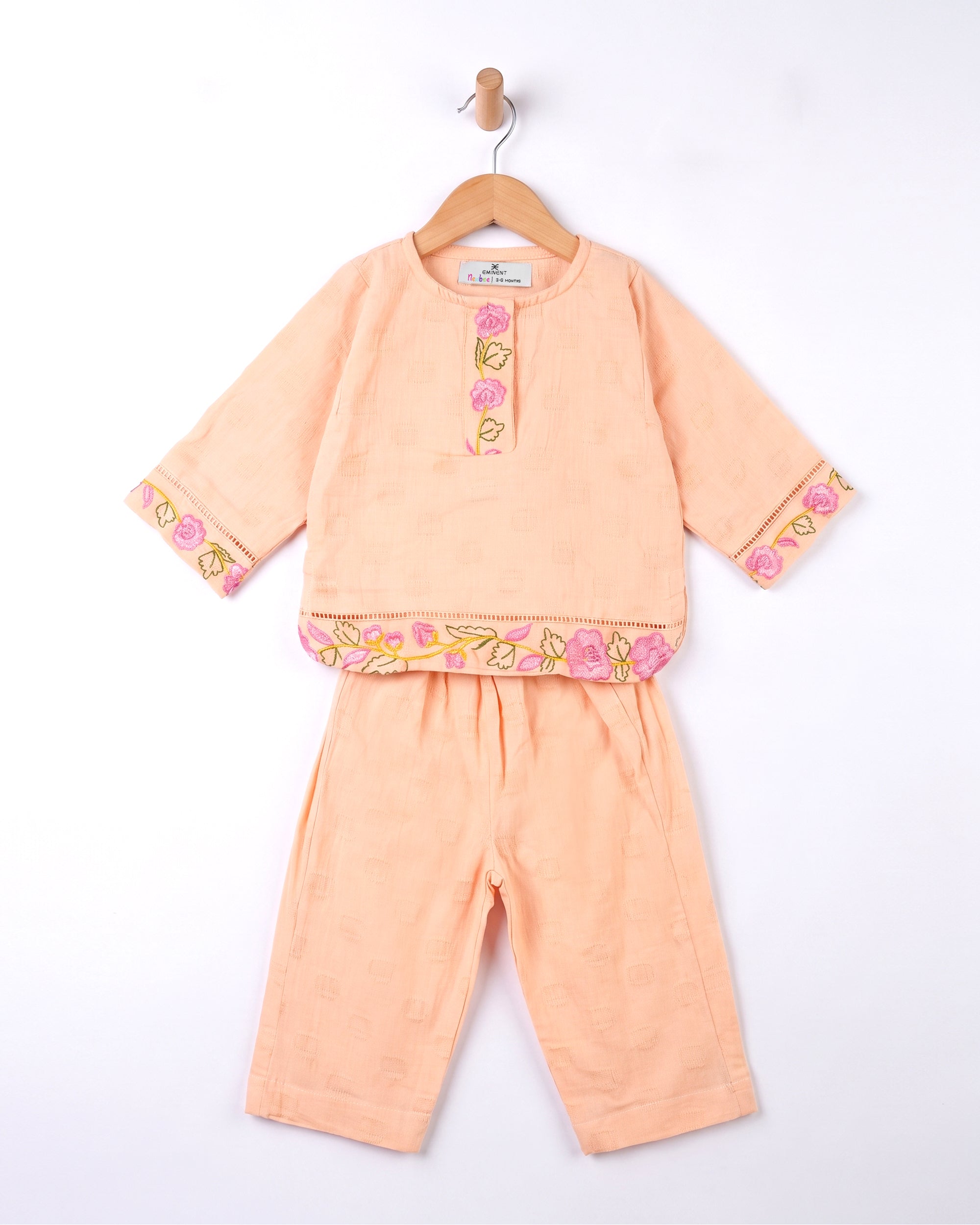 Eminent Newborn Ethnic Essentials Embroidered 2 Pc Suit