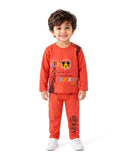 Valuables Boys Printed Full Sleeves Suit