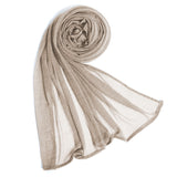 Women's Crinkle Plain Scarves - Multi Color, Women Shawls & Scarves, Chase Value, Chase Value