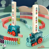 Beauty 260Pcs Kid's Domino Train Blocks Set, Building and Stacking Toy, Die-cast Model Car, Chase Value, Chase Value