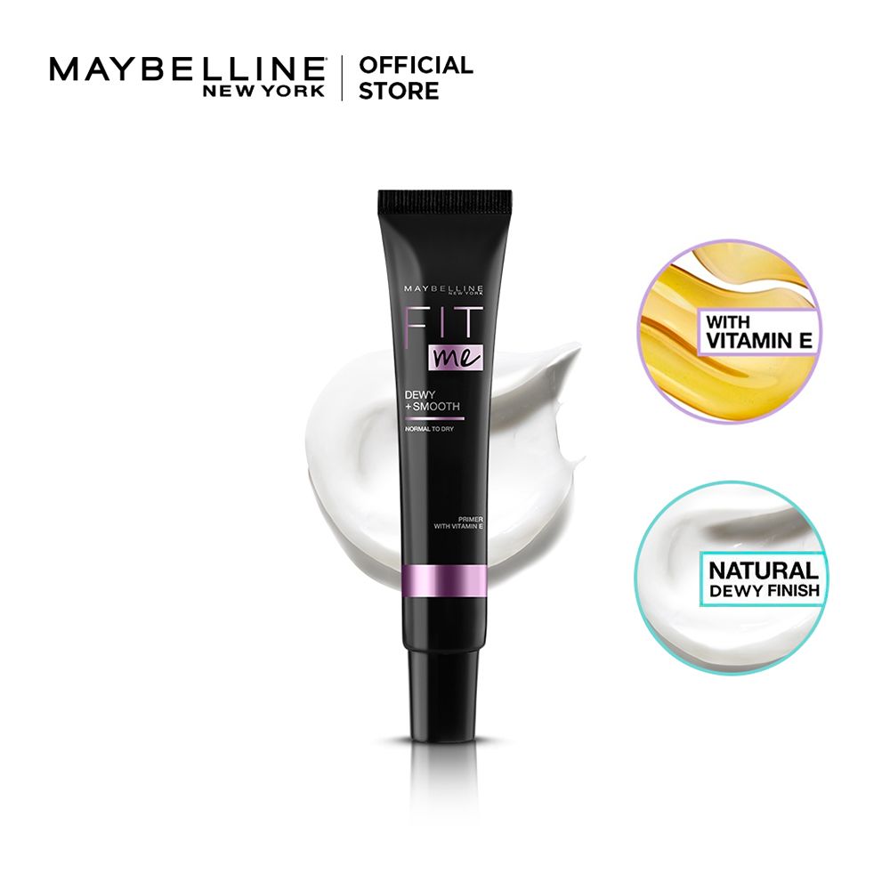Maybelline New York Fit Me Dewy + Smooth Primer With Clay, Normal To Dry Skin, Face Primers, Maybelline, Chase Value
