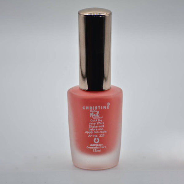 Christine Matte Nail Enamel Shade - 225, Nails, Christine, Chase Value