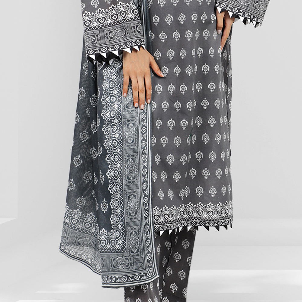 Eminent Printed Digital Lawn Unstitched 3Pcs Suit - ES24LP3P26, Women, Unstitched Kurti, Eminent, Chase Value