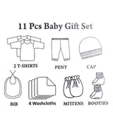 Newborn Gift Box Pack of 11 - Sky Blue, Kids Gift Set, Chase Value, Chase Value