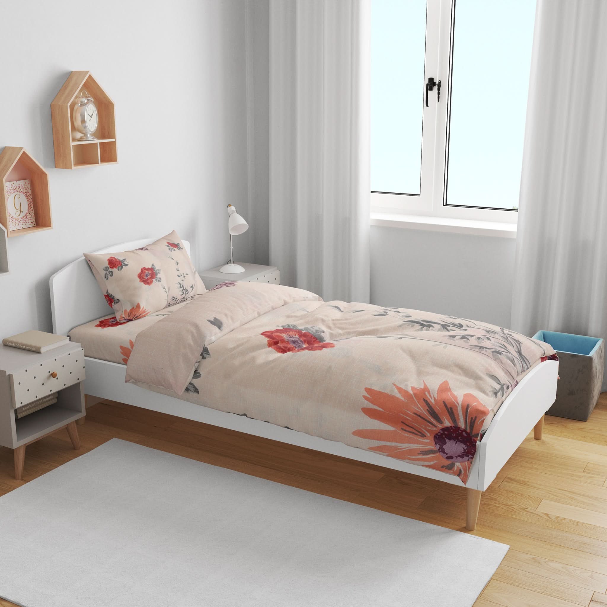 Valuable Soft Feel Single Bedsheet 2 Pcs - Multi Color, Single Size Bed Sheet, Chase Value, Chase Value