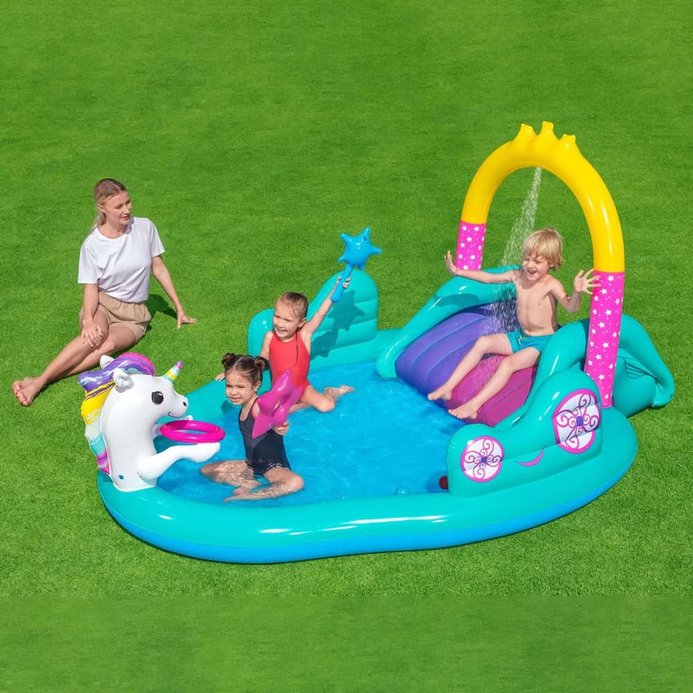 Bestway Slide Pool - Multi Color, Swimming, Chase Value, Chase Value