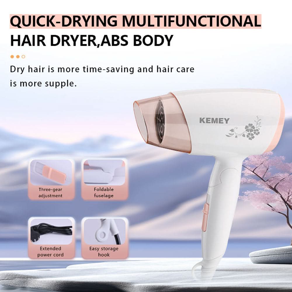 Kemei Hair Dryer 3365 - White, Hair Dryer, Kemei, Chase Value