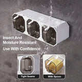 Wall-Mounted Triple Cereal & Spice Dispenser Storage Box, Spice Boxes, Chase Value, Chase Value