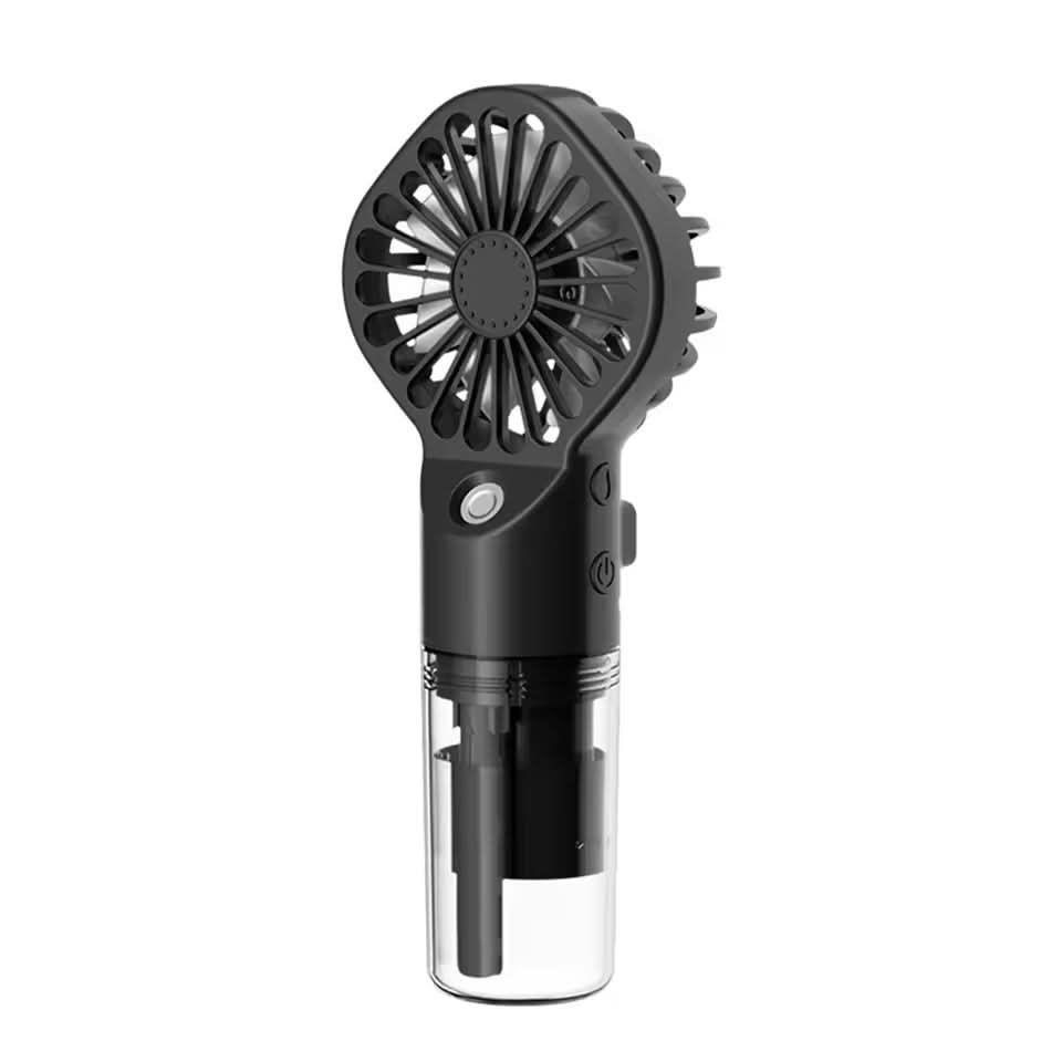 EHF-12 Mini Handheld Spray Fan with Nanotech Mist 4-Speed USB Rechargeable Cooling Fan, Rechargeable Fan, Chase Value, Chase Value