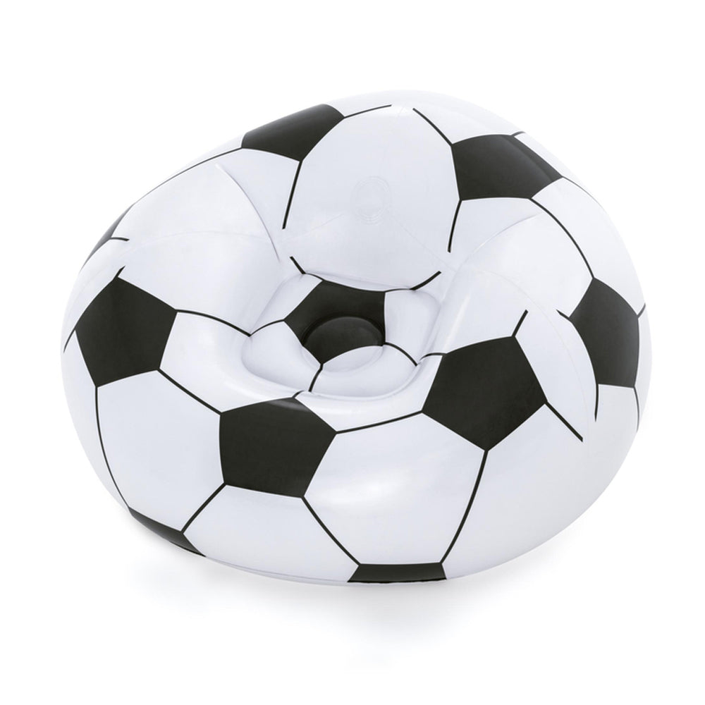 Bestway Soccer Ball Chair - Black & White, Educational Toys, Bestway, Chase Value
