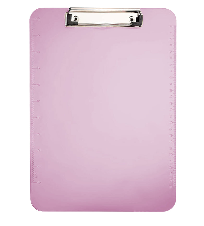 Clip Board Transparent Large - Pink